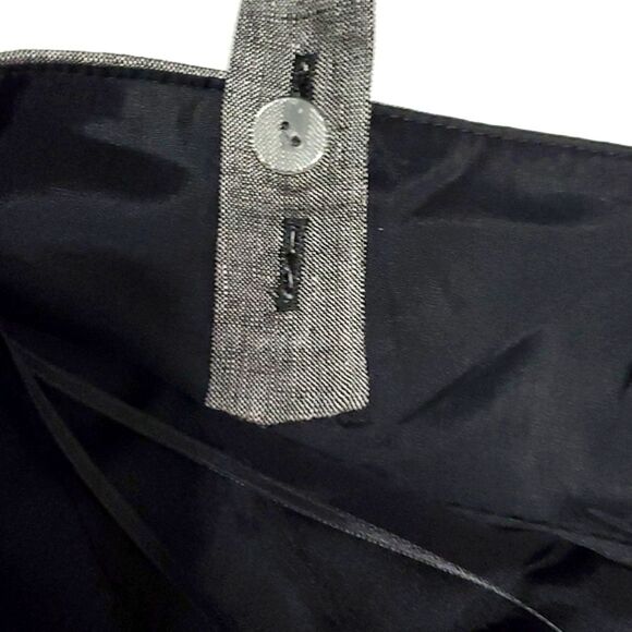 Trina Turk Trellis Lucia Dark Gray Linen Blend Cutout Waist Event Mini Dress - Picture 9 of 11